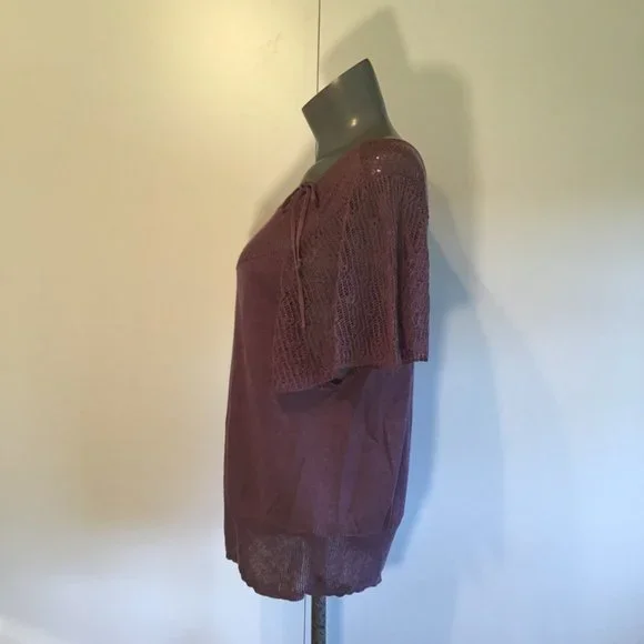 White + Warren Linen Short Sleeve Top Size S - Picture 7 of 15